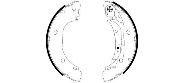 TEXTAR Remschoenset 91060900 Peugeot 205 Trommelrem TEXTAR 91060900