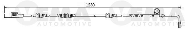 VEMA Slitagevarnare bromsbelägg 117531 MERCEDES-BENZ bromsbeläggsensor VEMA 117531