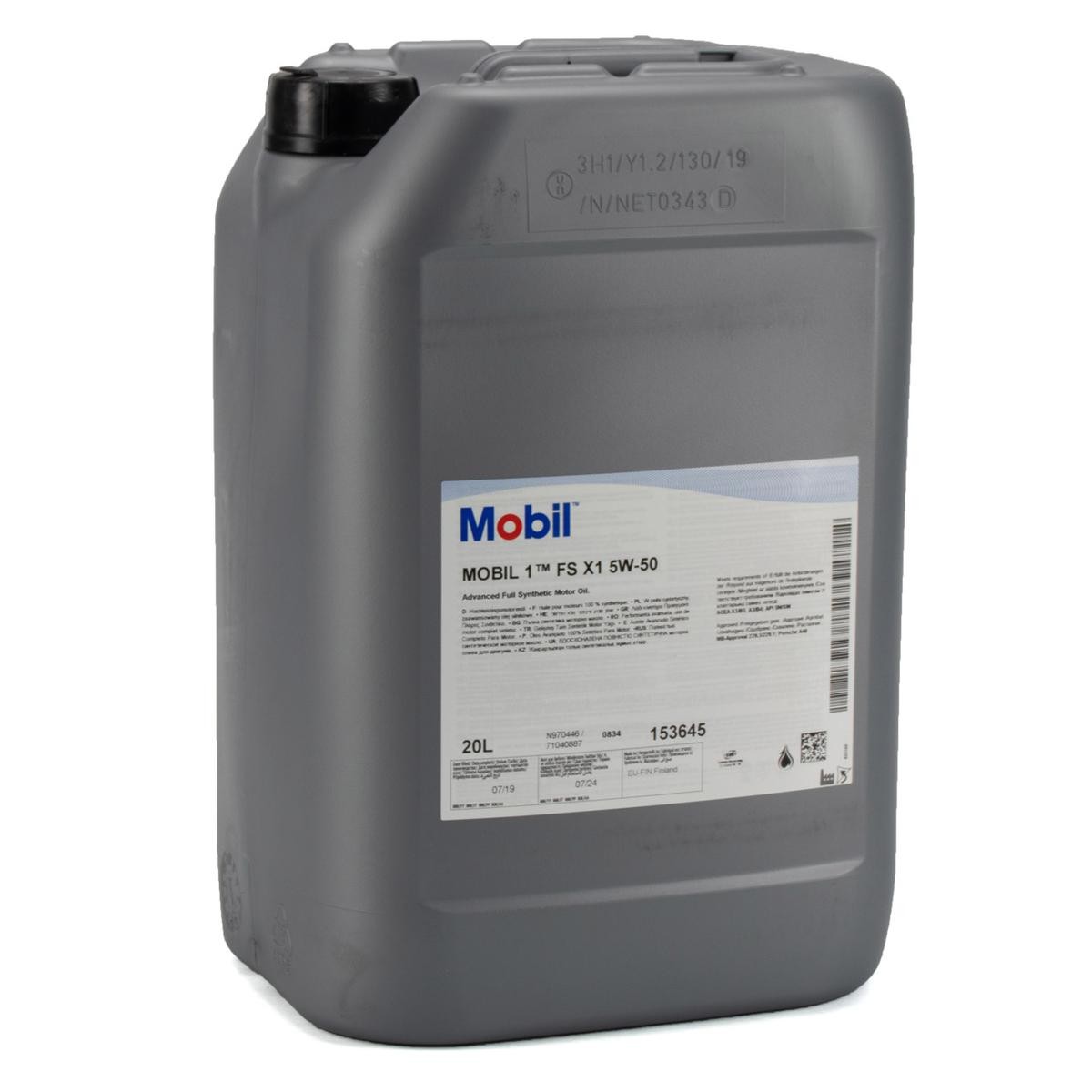 MOBIL Motoröl 153645 MOBIL 1, FS X1 153645 Fahrzeugklimatisierung Tercel II Limousine (L20) 1979