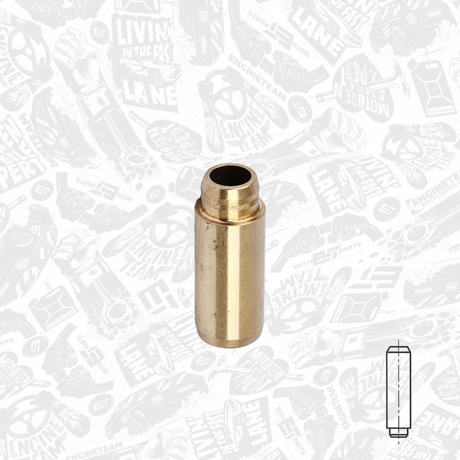 ET ENGINETEAM Ventilføring VG0042 ET ENGINETEAM VG0042 Ventilføring og tetning og innstilling Skoda Fabia Praktik billige