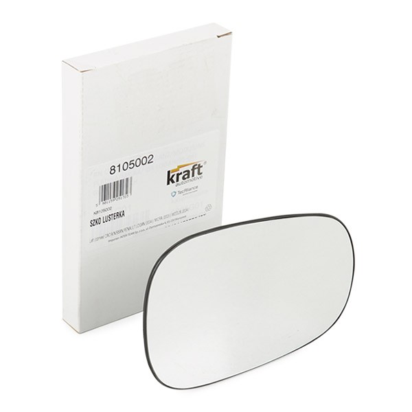 KRAFT Speilglass, ytterspeil 8105002 8105002 Sidespeilglass DACIA LOGAN KRAFT