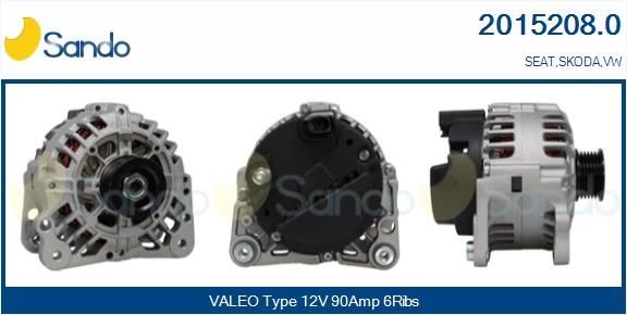 SANDO Alternatore 2015208.0 Costo Alternatore SANDO SKODA 2015208.0