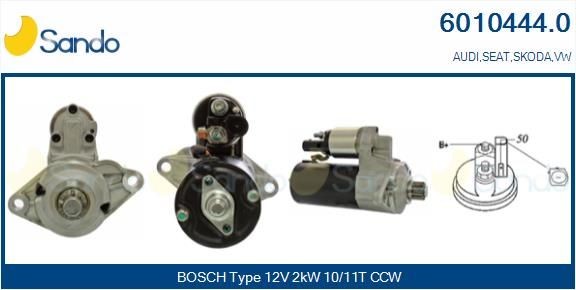 SANDO Startmotor 6010444.0 6010444.0 Starter Volkswagen TOURAN SANDO