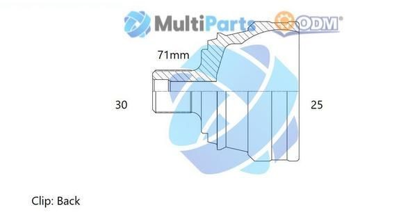 ODM-MULTIPARTS Liigendlaager, veovõll 12-141462 Pooltelje ots ODM-MULTIPARTS Toyota RAV 4 12-141462