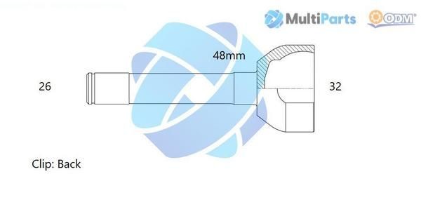 ODM-MULTIPARTS Liigendlaager, veovõll 12-300742 Veovõlli ots ODM-MULTIPARTS RAV 4 12-300742 odav