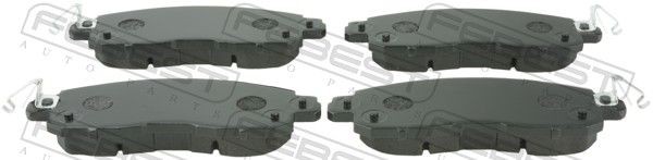 FEBEST Bremseklodser 0201-L33RF Klodser NISSAN FEBEST 0201-L33RF