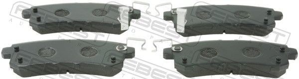 FEBEST Bremseklodser 0201-Y62R Bremseklodssæt FEBEST NISSAN 0201-Y62R
