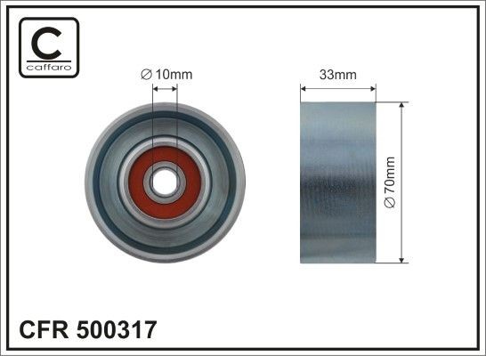 CAFFARO Styrrulle, drivrem 500317 500317 CAFFARO spännrullesträckararm Nissan CHERRY