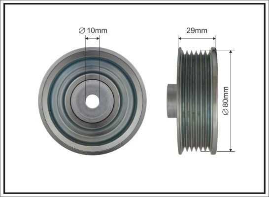 CAFFARO Umlenkrolle Keilrippenriemen 500367 500367 Umlenkrolle CAFFARO IVECO MASSIF