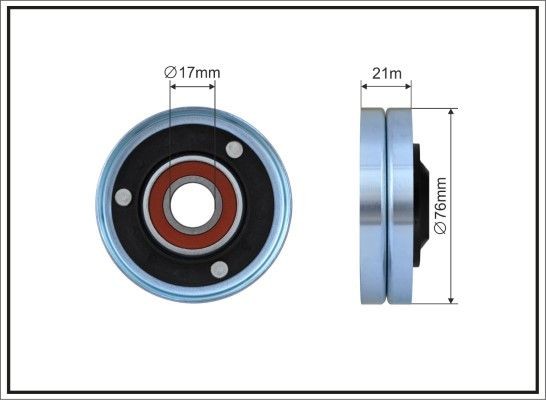 CAFFARO Umlenkrolle Keilrippenriemen 500438 Umlenk Führungsrolle CAFFARO Volkswagen PHAETON 500438