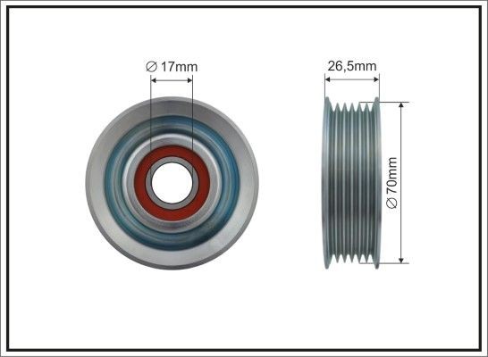 Rullo tenditore cinghia Poly-V CAFFARO 500472 CAFFARO 500472 Puleggia tendicinghia Mazda 5 2020