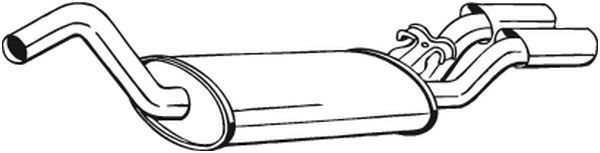 BOSAL Πίσω σιλανσιέ 105-127 BOSAL 105-127 Τελικά σιλανσιέ AUDI A6 Allroad γνήσια τιμες