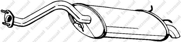 BOSAL Bagpotte 115-319 BOSAL 115-319 originale MGA Twin-Cam Coupe Bagpotte hvad koster