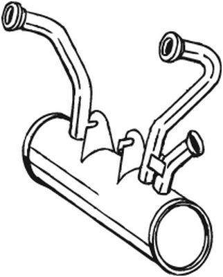 BOSAL Forreste lyddæmper 135-369 135-369 Forreste lyddæmper CITROËN C1 BOSAL