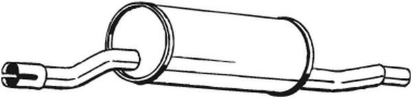 BOSAL Middle silencer 135-465 BOSAL 135-465 Doblo II Box Body / Estate (263) middle silencer price