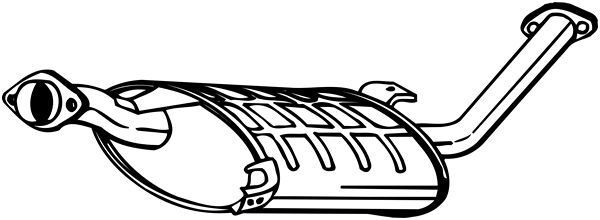 Uitlaat middendemper BOSAL 145-001 BOSAL 145-001 Uitlaat middendemper NISSAN TERRANO 2002