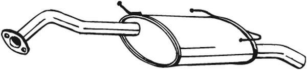 BOSAL Bakre eksospotte 145-221 BOSAL 145-221 Bakre eksospotte Nissan Primera P10 Hatchback til en fordelagtig pris