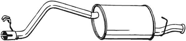 BOSAL Takaäänenvaimentaja 148-035 148-035 BOSAL Takaäänenvaimennin Lancia KAPPA hinta