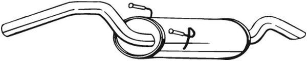 Izplūdes gāzu trokšņa slāpētājs (pēdējais) BOSAL 148-265 BOSAL 148-265: Izplūdes gāzu trokšņa slāpētājs Citroen JUMPY 2016