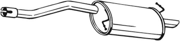 Silencieux arrière BOSAL 154-123 BOSAL 154-123 Pot d'échappement complet FORD KA 2003