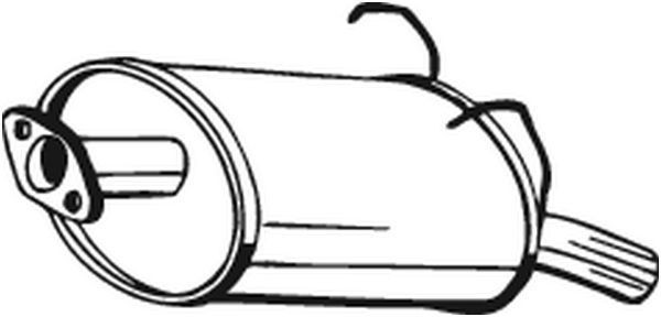 Koncový tlmič výfuku BOSAL 163-197 BOSAL 163-197: Zadný tlmič výfuku Honda CR-V 2012