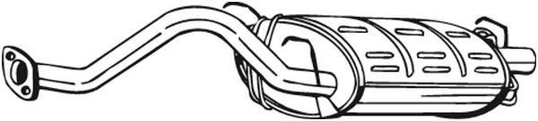 BOSAL Koncový tlmič výfuku 163-349 BOSAL 163-349 Koncový tlmič výfuku