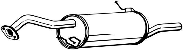 BOSAL Koncový tlmič výfuku 171-319 Koncový tlmič výfuku BOSAL MX-6 171-319 lacné