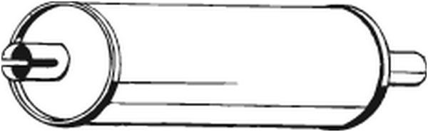 BOSAL Μεσαίο σιλανσιέ 176-401 Μεσαίο σιλανσιέ BOSAL Mercedes-Benz B-class 176-401