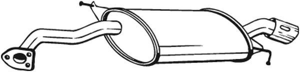 BOSAL Endschalldämpfer 177-003 Endschalldämpfer BOSAL Mitsubishi GALANT 177-003
