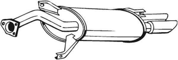 BOSAL Takaäänenvaimentaja 177-243 177-243 BOSAL Takaäänenvaimennin Mitsubishi L 400 hinta