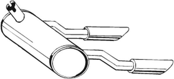 BOSAL Marmitta 185-582 BOSAL 185-582 Marmitte OPEL Astra F Classic CC (T92) originale prezzo