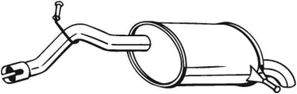 BOSAL Einddemper 190-085 BOSAL 190-085 Einddemper PEUGEOT 407 SW Van / Station wagon (6E_) aan een voordelige prijs