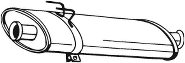 BOSAL Midtre lydpotte 200-269 200-269 Midtre lyddemper OPEL AGILA BOSAL