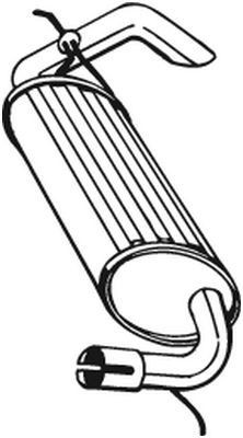 Marmitta BOSAL 211-395 BOSAL 211-395 Marmitte sport e universale Land Rover FREELANDER 2000