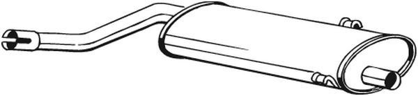 BOSAL Midtre lydpotte 215-755 BOSAL 215-755 originale Mellomlyddemper Saab 9-3 Cabrio YS3F hva koster