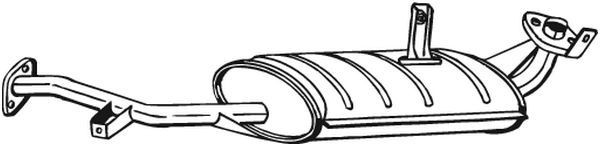 Midtre lydpotte BOSAL 219-109 BOSAL 219-109 Midtre lyddemper SUZUKI SX4 2010