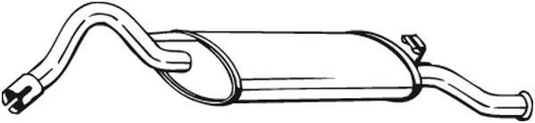 BOSAL Einddemper 220-651 BOSAL 220-651 Achterdemper voor de uitlaat Skoda Felicia 6U1 originele prijs