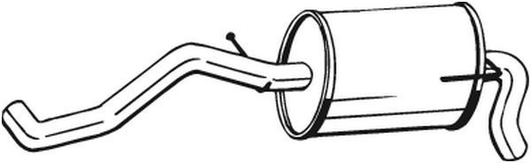 Izplūdes gāzu trokšņa slāpētājs (pēdējais) BOSAL 227-473 BOSAL 227-473 Izplūdes gāzu trokšņa slāpētājs sporta un universāls Volkswagen LUPO 2005