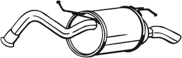 BOSAL Marmitta 228-053 prezzo Marmitte Toyota NKE16_, NZE16_ 228-053 BOSAL