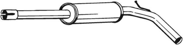BOSAL Midtre lydpotte 233-637 BOSAL 233-637 Midtre lydpotte