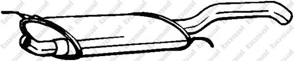 Einddemper BOSAL 233-775 BOSAL 233-775: Einddemper Volkswagen VENTO 2019