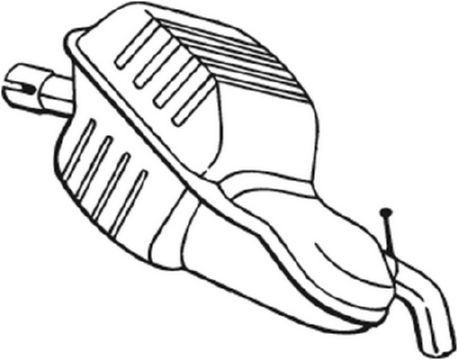 BOSAL Bagpotte 235-001 BOSAL 235-001 Bagpotte