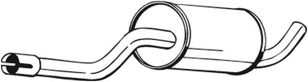 BOSAL Panela de escape central 235-017 BOSAL 235-017 Silenciador central originais Volvo baratos