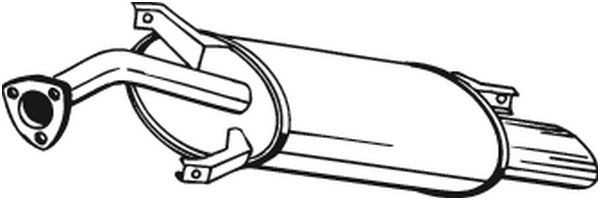 BOSAL Takaäänenvaimentaja 235-135 235-135 BOSAL Takapönttö JAGUAR XF