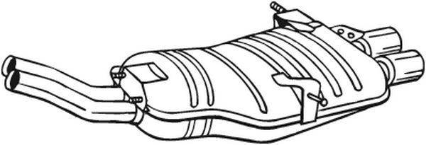 BOSAL Silencieux arrière 247-531 BMW Z3 Pot silencieux BOSAL 247-531