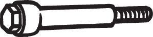BOSAL Skrue, eksosanlegg 258-771 Monteringssett eksosanlegg BOSAL Fiat MULTIPLA 258-771