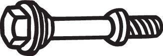 BOSAL Schroef, uitlaatsysteem 258-942 258-942 Montageset uitlaat BOSAL TOYOTA 4 RUNNER