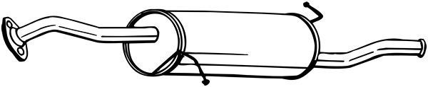 Marmitta BOSAL 278-619 BOSAL 278-619 Marmitte sport e universale Mazda 323 2004