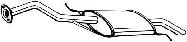 BOSAL Takaäänenvaimentaja 278-837 278-837 BOSAL Takaäänenvaimennin Mazda MPV hinta