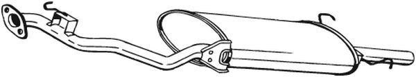 BOSAL Marmitta 279-027 BOSAL 279-027 Marmitte Rover 2000 P6 originali prezzo